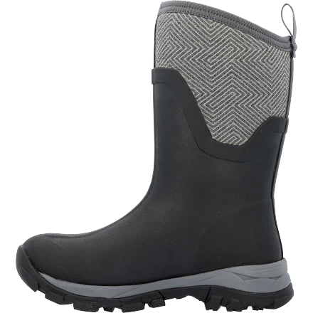 Muck Women's Arctic Ice Vibram Arctic Grip All-Terrain Mid Boots - Black/Grey Geometric - Image 3