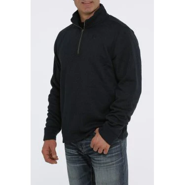 Cinch Mens 1/4 Zip Sweater Navy *FINAL SALE* - Image 2