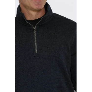 Cinch Mens 1/4 Zip Sweater Navy *FINAL SALE* - Image 3