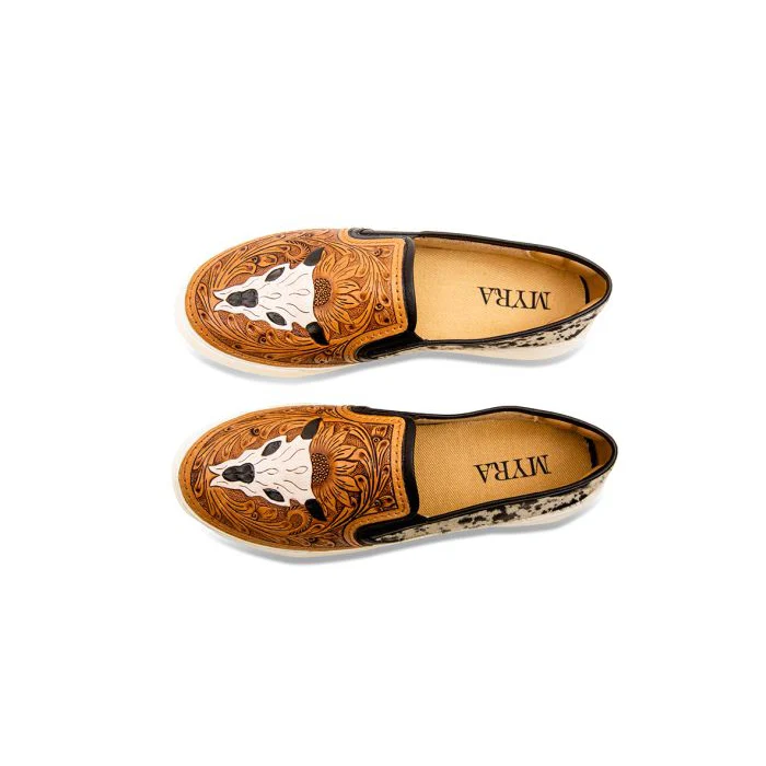 Myra Reflexo Western Hand Tooled Sneaker - Image 2