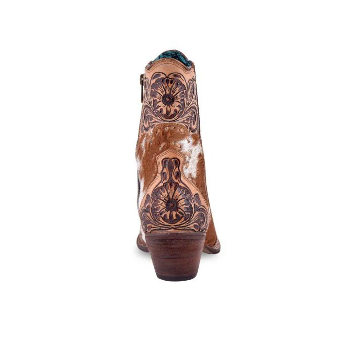 Myra Women's Winchester Hair-On Hide & Hand-Tooled Boots - Image 3