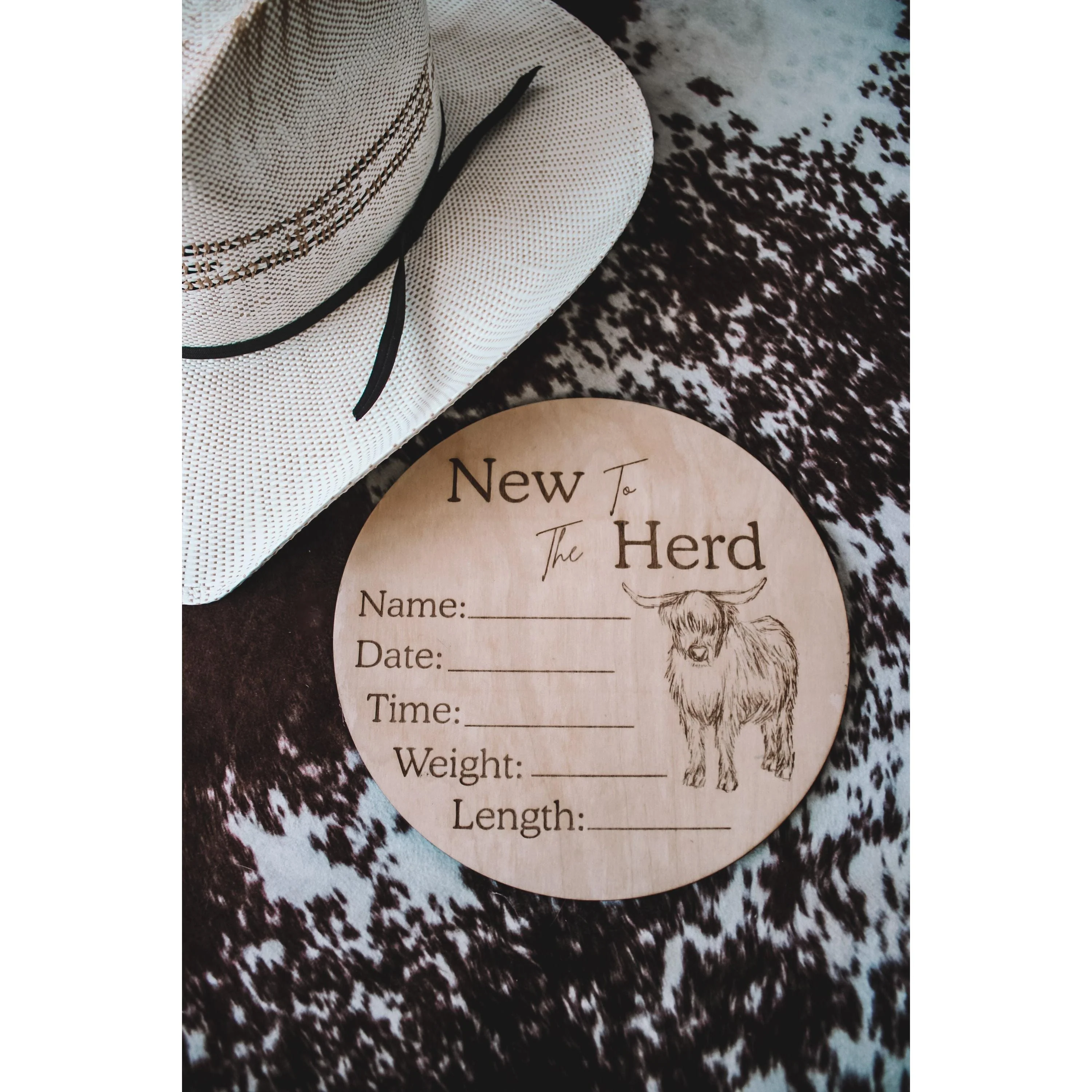 New to the Herd Birth Stat Sign - Image 2