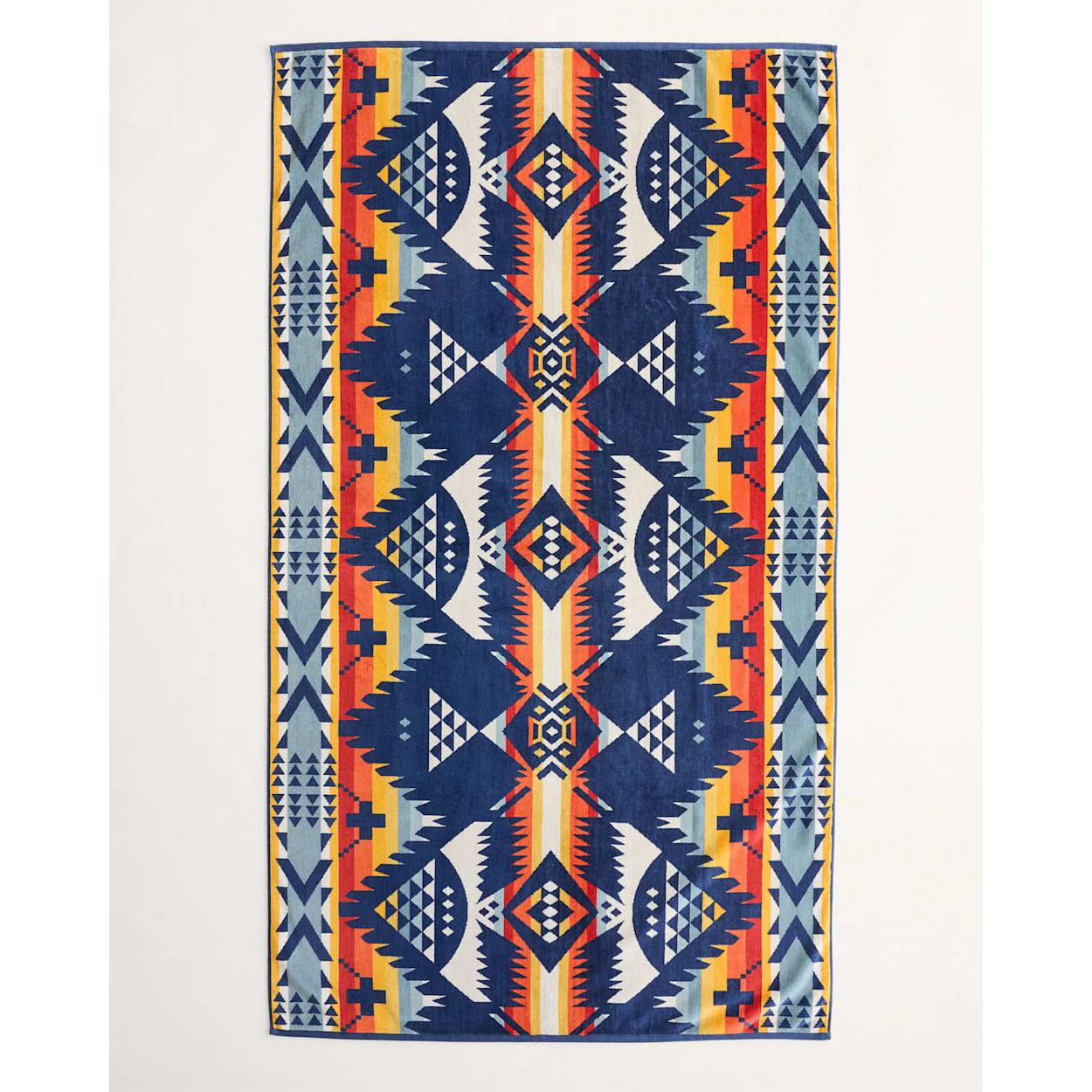 Oversized Jacquard  Nehalem Spa Towel -  Navy - Image 2