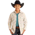 Panhandle Boys's Roughstock Steer Head Printed Long Sleeve Shirt- Natural - Image 2