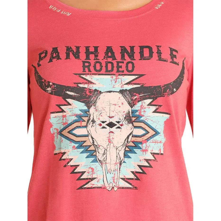 Panhandle Women's Long Sleeve Shirt With Graphic - Pink - Image 2