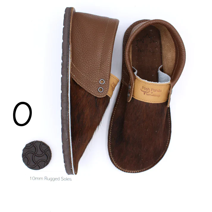 Posh Panda Women's Cowhide Rugged Sole Moc Shoes - Image 3