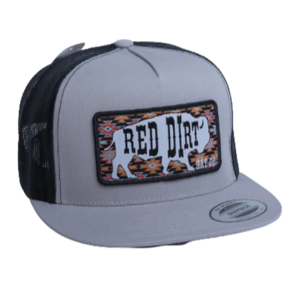 RDHC Great White 5 Panel Mesh Snapback Cap - Silver/Black