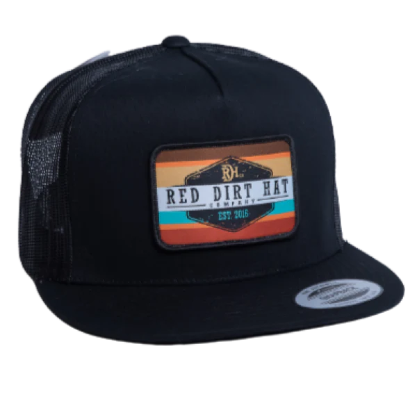 Red Dirt Hat Co Army Sunset-Black/Black