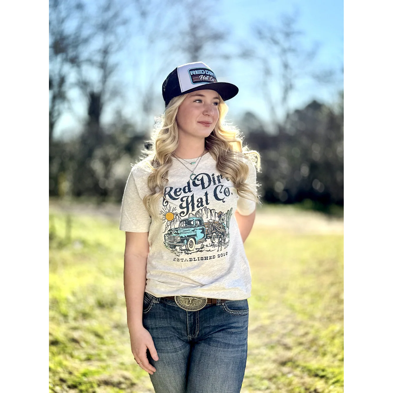 Red Dirt Hat Co. Unisex Rust Bucket T-Shirt - Image 3
