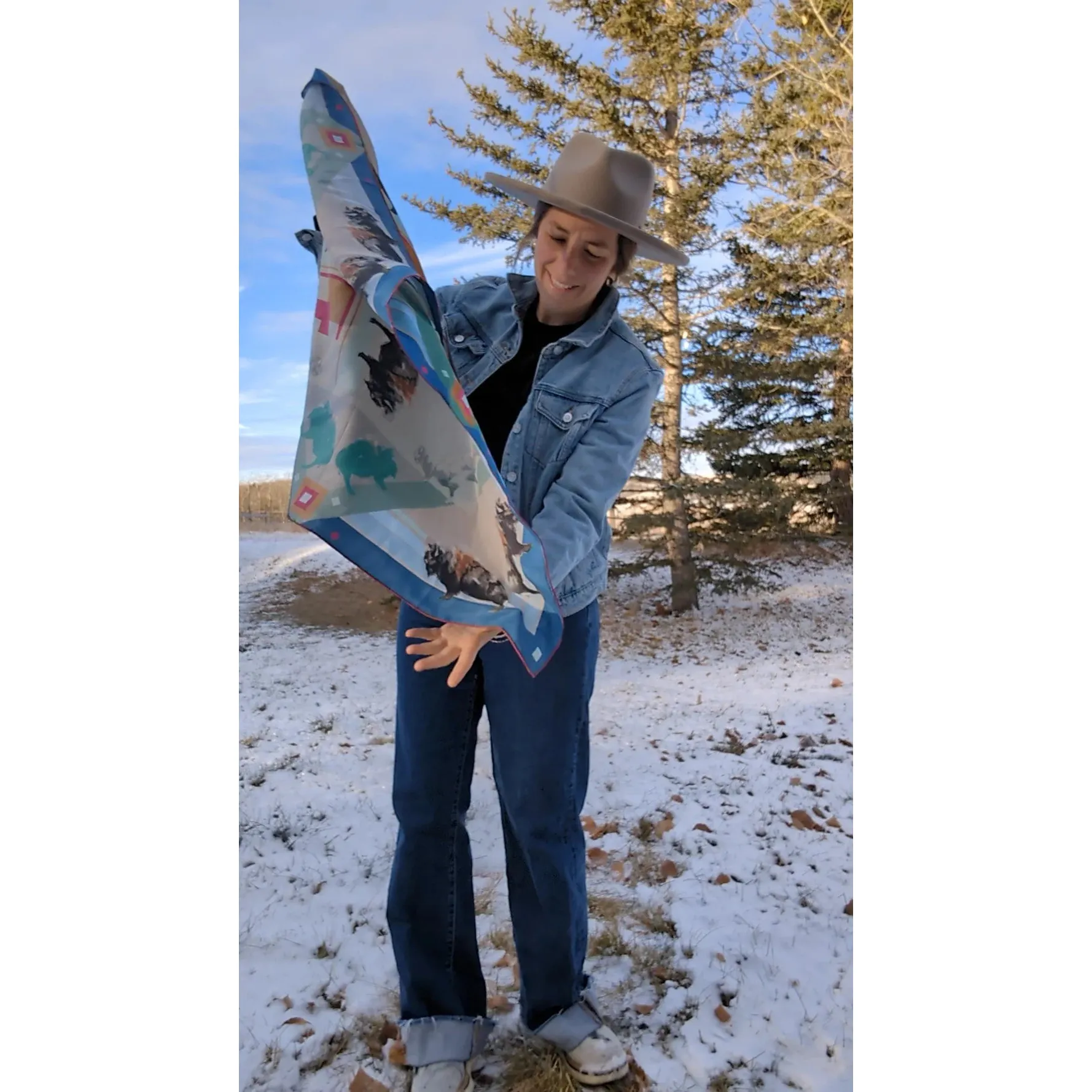 Renee Gould Silk Scarf - Image 2
