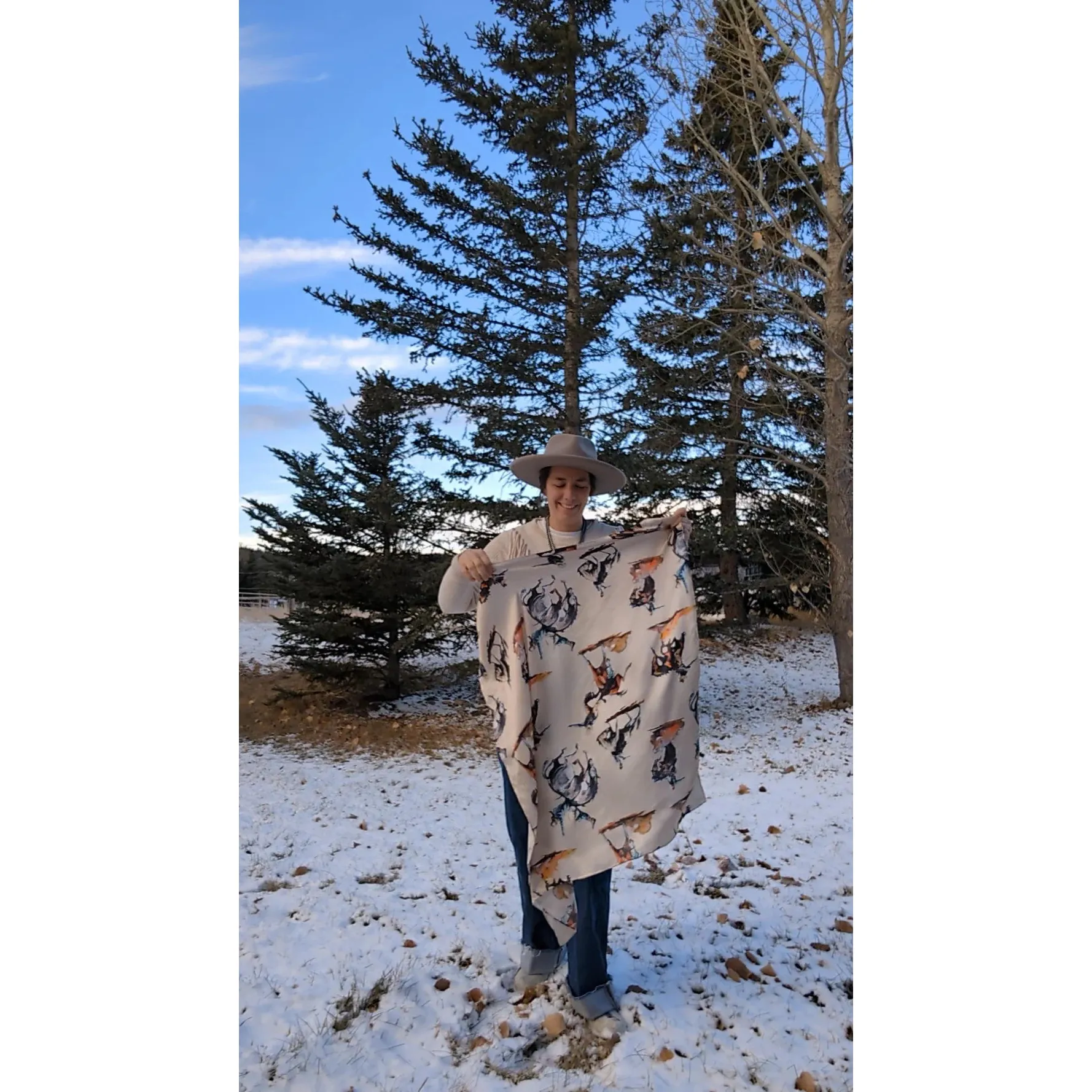 Renee Gould Silk Scarf - Image 4