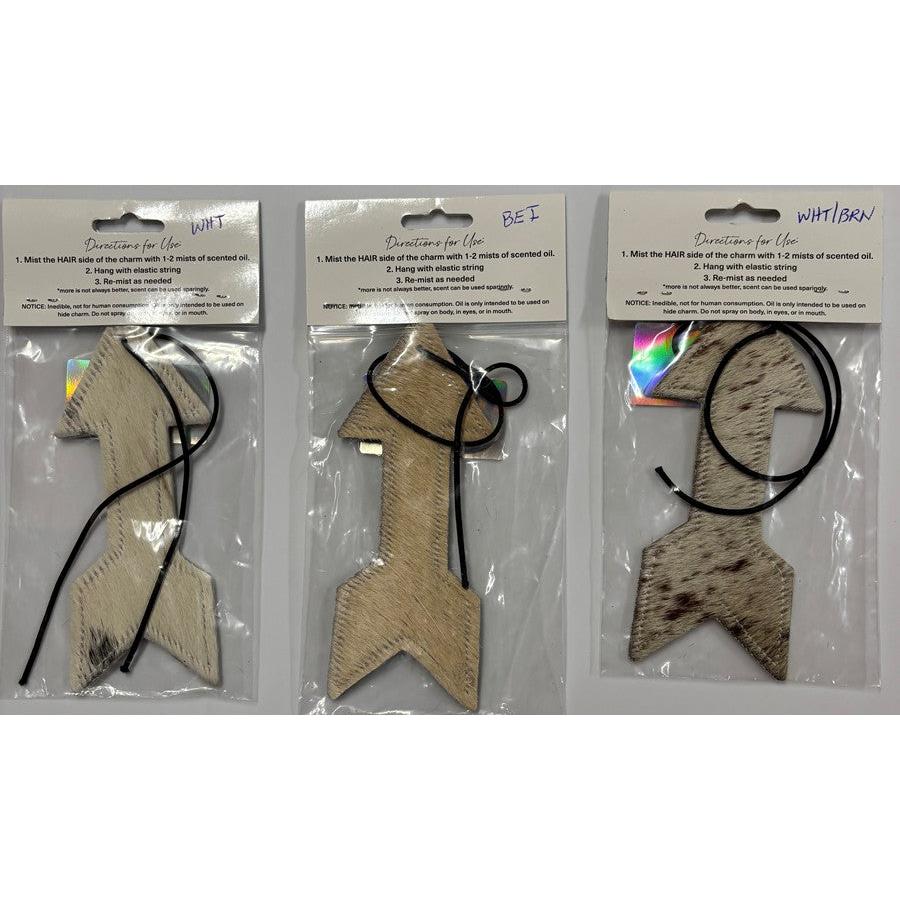 ReSCENTit Arrow Cowhide Car Charm Air Freshener - Multiple Colors - Image 3