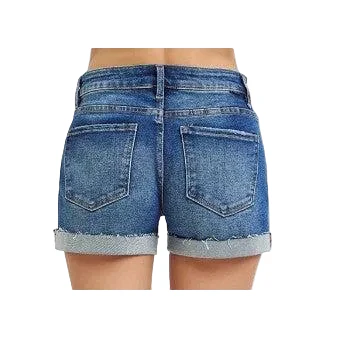 Risen Women's Low Rise Cuffed Shorts - Dark - Image 2
