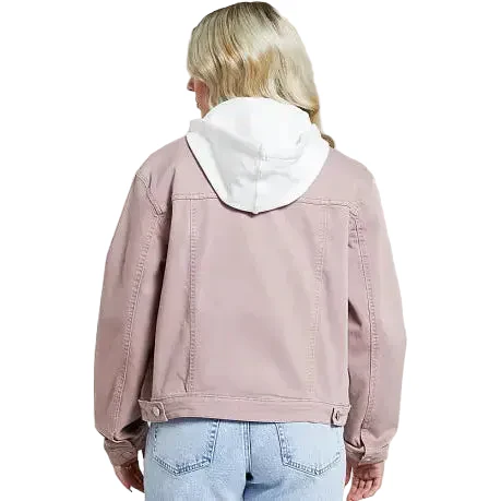 Risen Women's Oversized Long Sleeve Hoodie Jacket - Mauve - Image 2