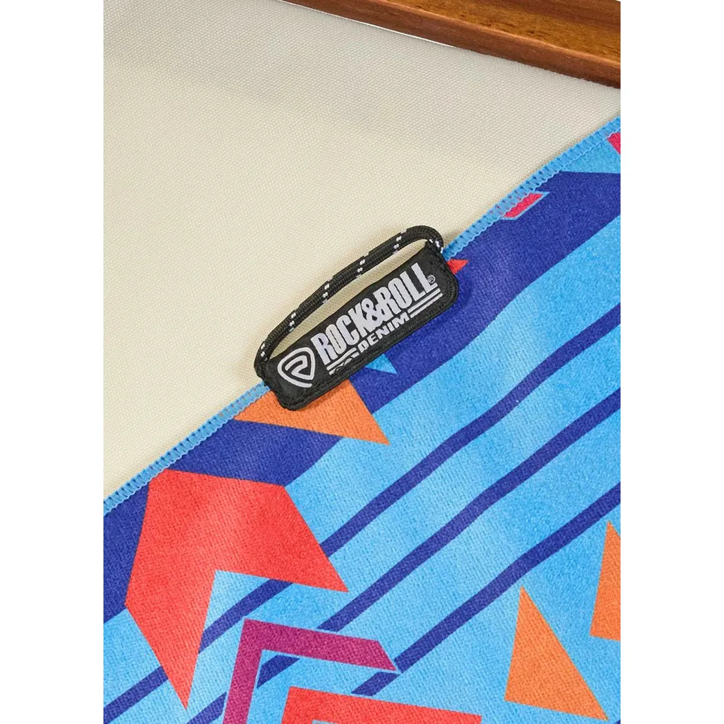 Rock & Roll Aztec Micro Fiber Towel - Sapphire - Image 2
