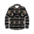 Rock & Roll Boy's Aztec Stripe Jacquard Shacket - Black