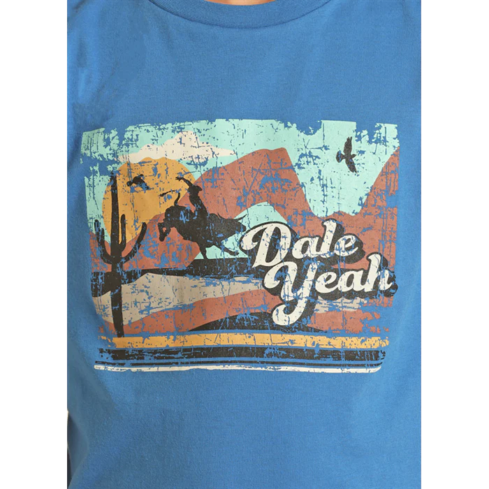 Rock & Roll Boy's Dale Graphic Tee - Sapphire - Image 2