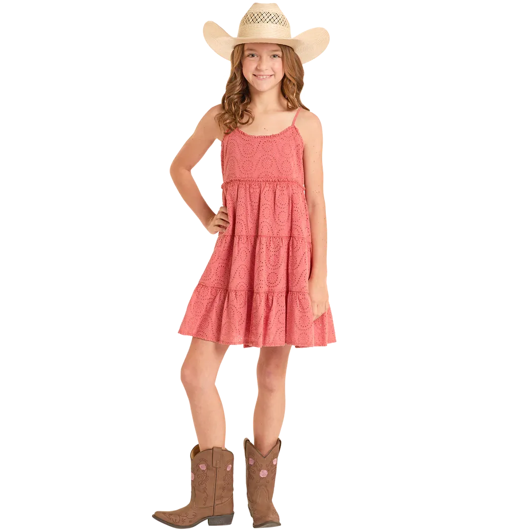 Rock & Roll Girl's Eyelet Dress - Multiple Colours - Image 2