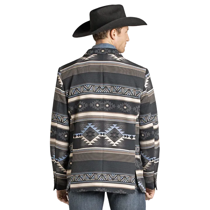 Rock & Roll Men's Cowboy Sport Coat - Black - Image 2