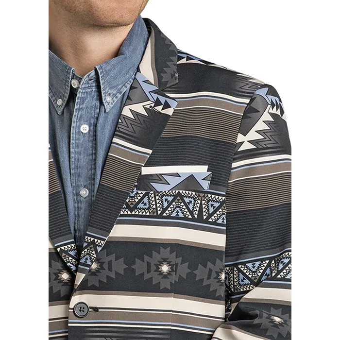 Rock & Roll Men's Cowboy Sport Coat - Black - Image 3