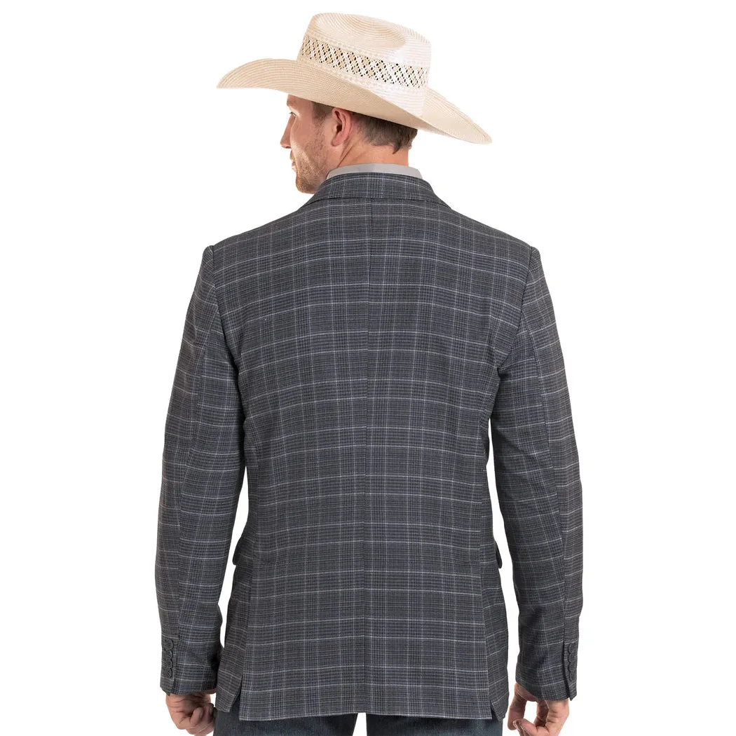 Rock & Roll Men's Glen Plaid Yarn Dye Sports Coat - Navy - Image 2