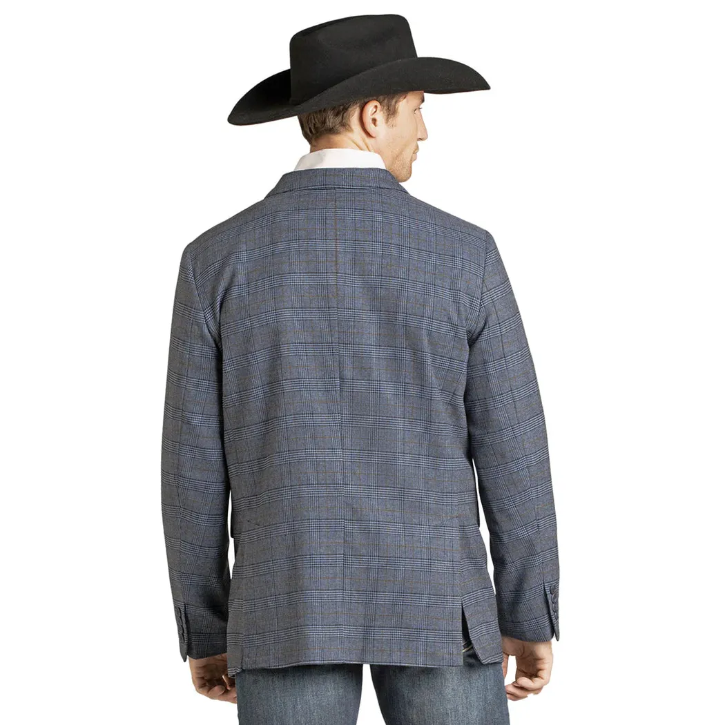 Rock & Roll Men's Plaid Sport Coat - Grey - Image 2