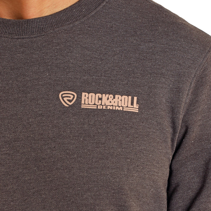 Rock & Roll Unisex Bronco Long Sleeve Sweatshirt - Charcoal - Image 2
