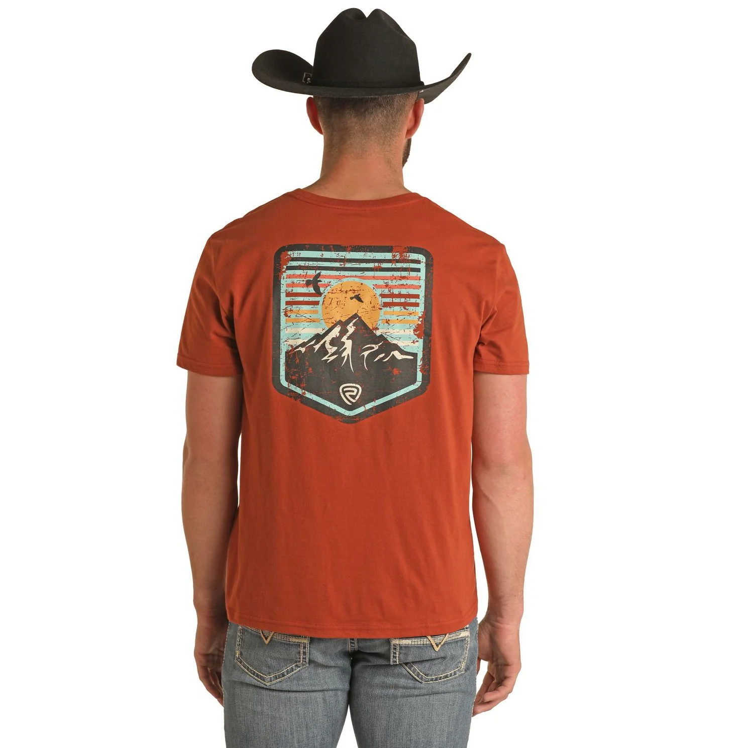 Rock & Roll Unisex Graphic Tee - Rust - Image 3