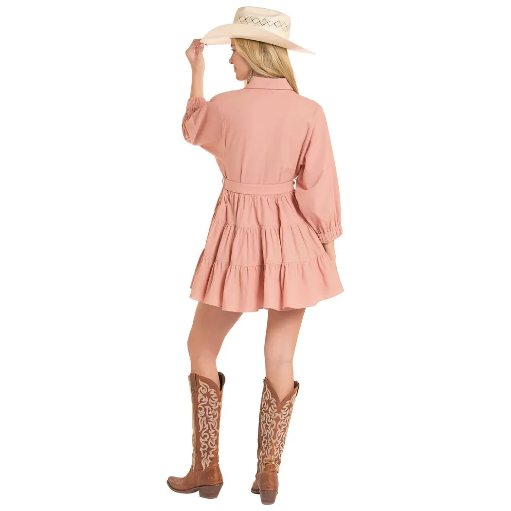 Rock & Roll Women's Buckle Tiered Mini Dress - Multiple Colours - Image 2