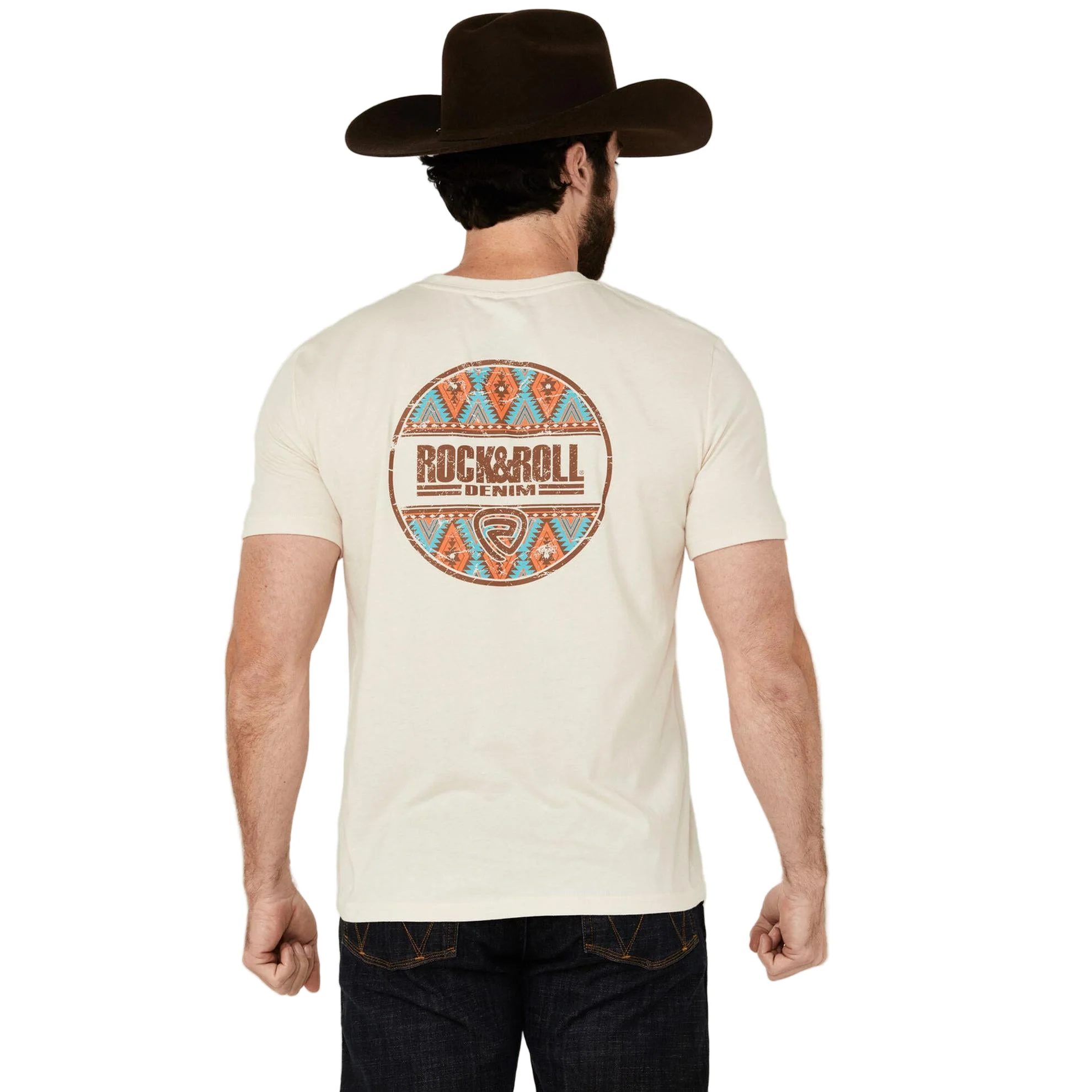 Rock & Roll Unisex Graphic Short Sleeve T-Shirt - Natural - Image 2