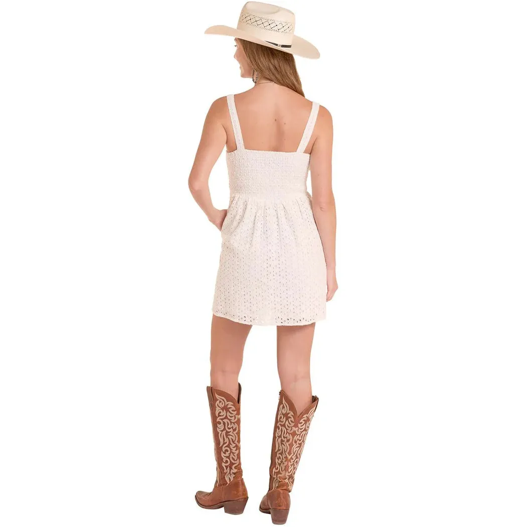 Rock & Roll Women's Eyelet Mini Dress - White - Image 2
