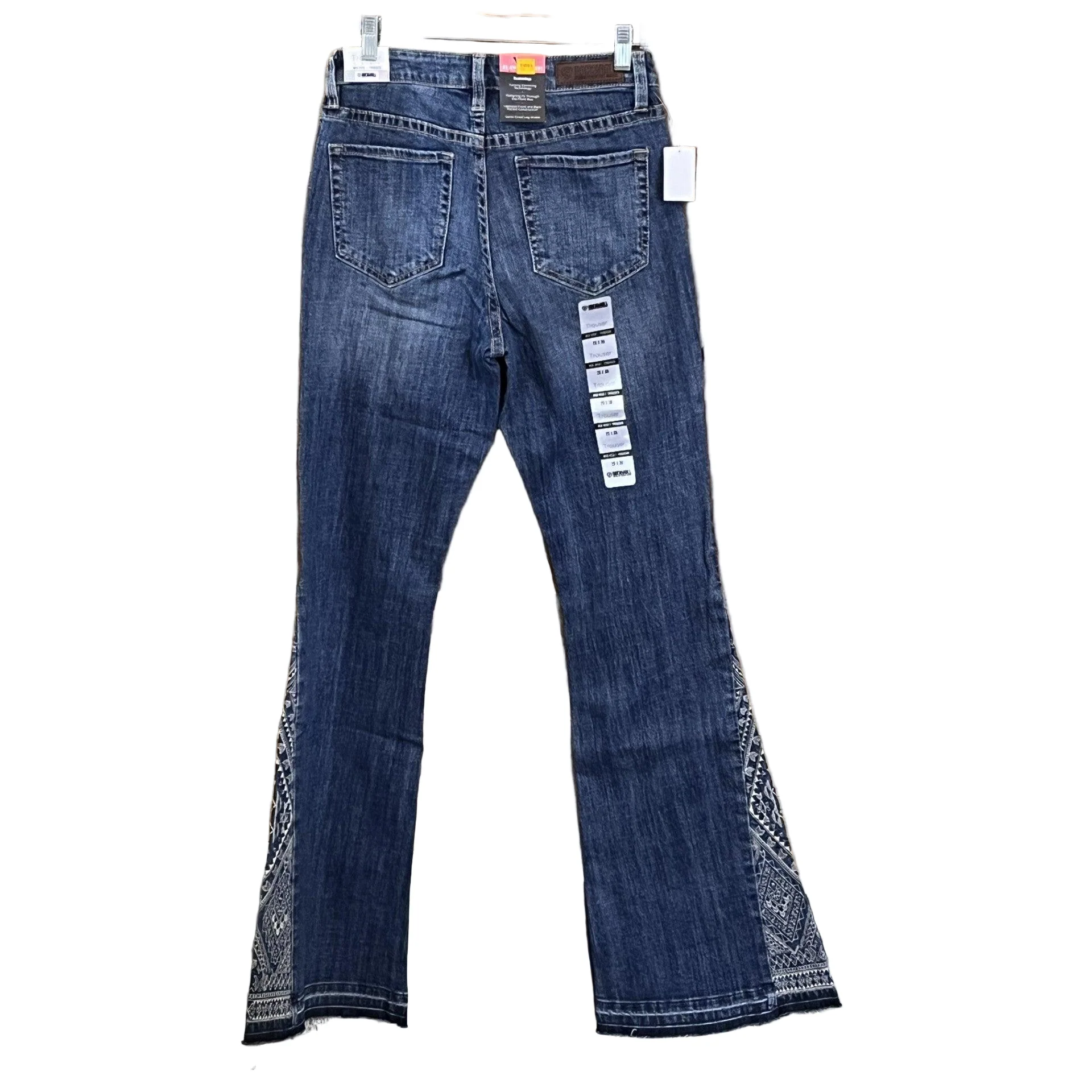 Rock & Roll Women's Side Embroidered Mid Rise Trouser - Medium Vintage - Image 2
