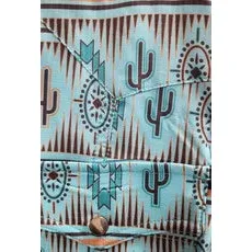Rock & Roll Women's Tek Ripstop Convo Stripe Long Sleeve Print Shirt - Turquoise - Image 2