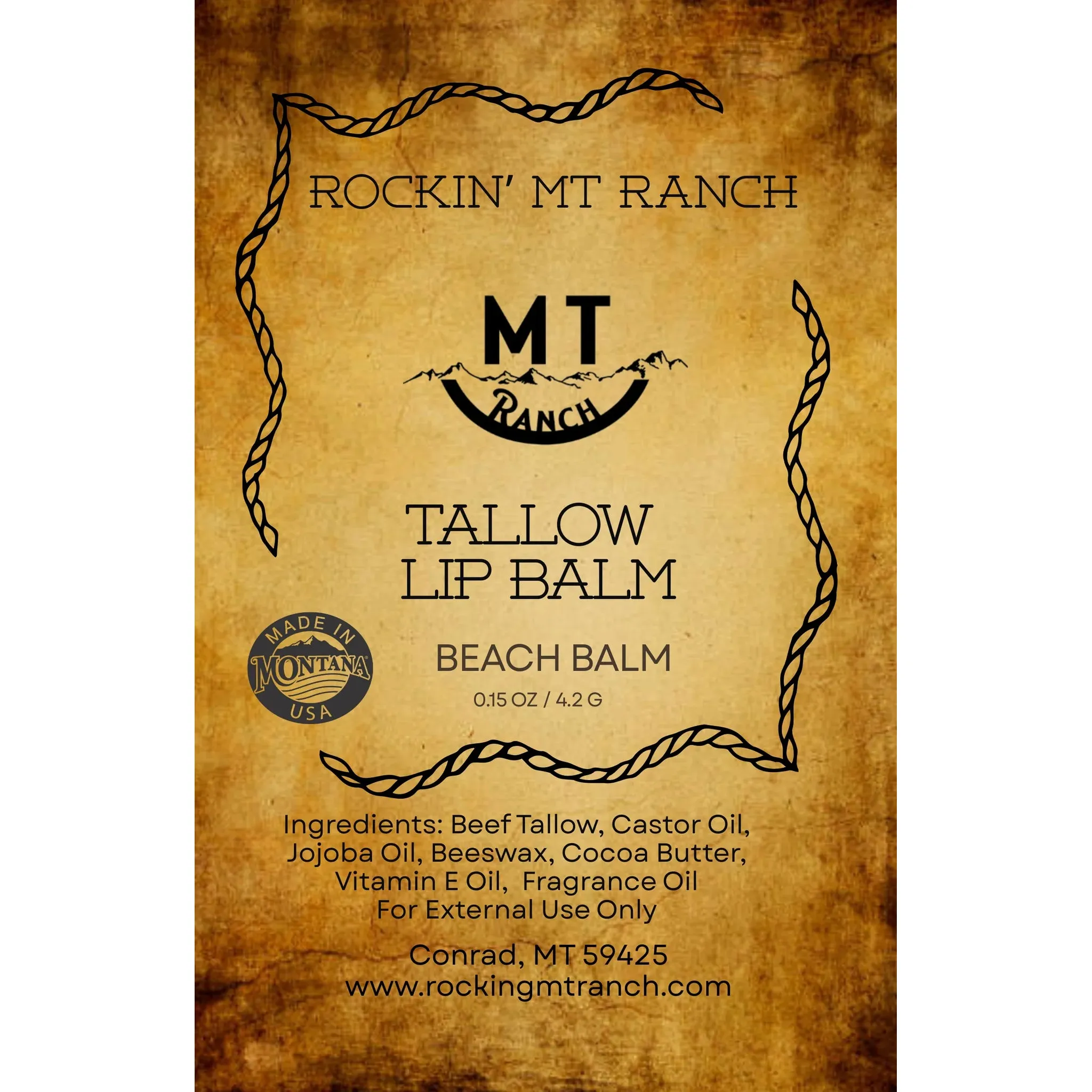 Rockin MT Ranch Tallow Lip Balm - Image 3