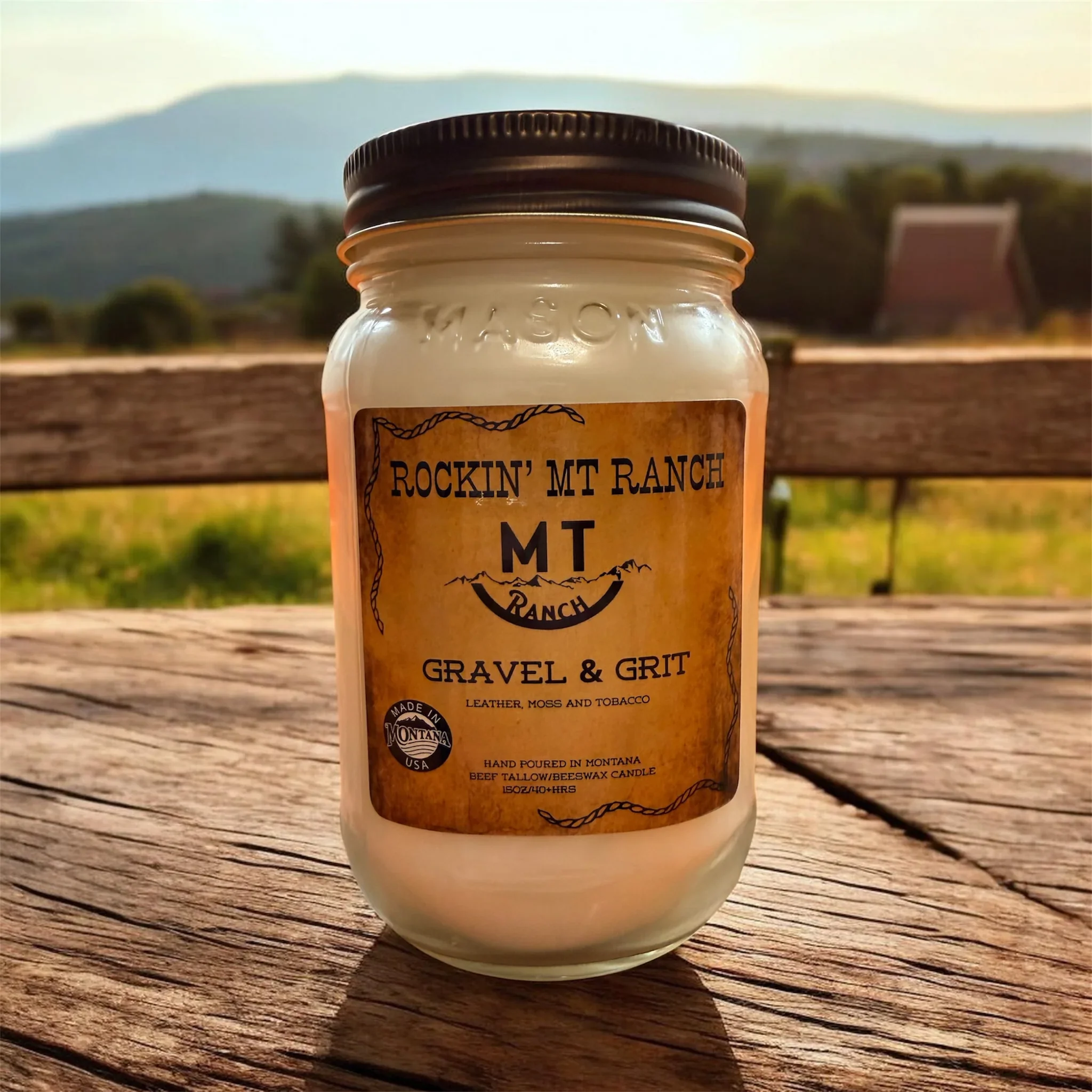 Rockin MT Ranch Tallow Ranch Candle- 16 ounce - Image 2