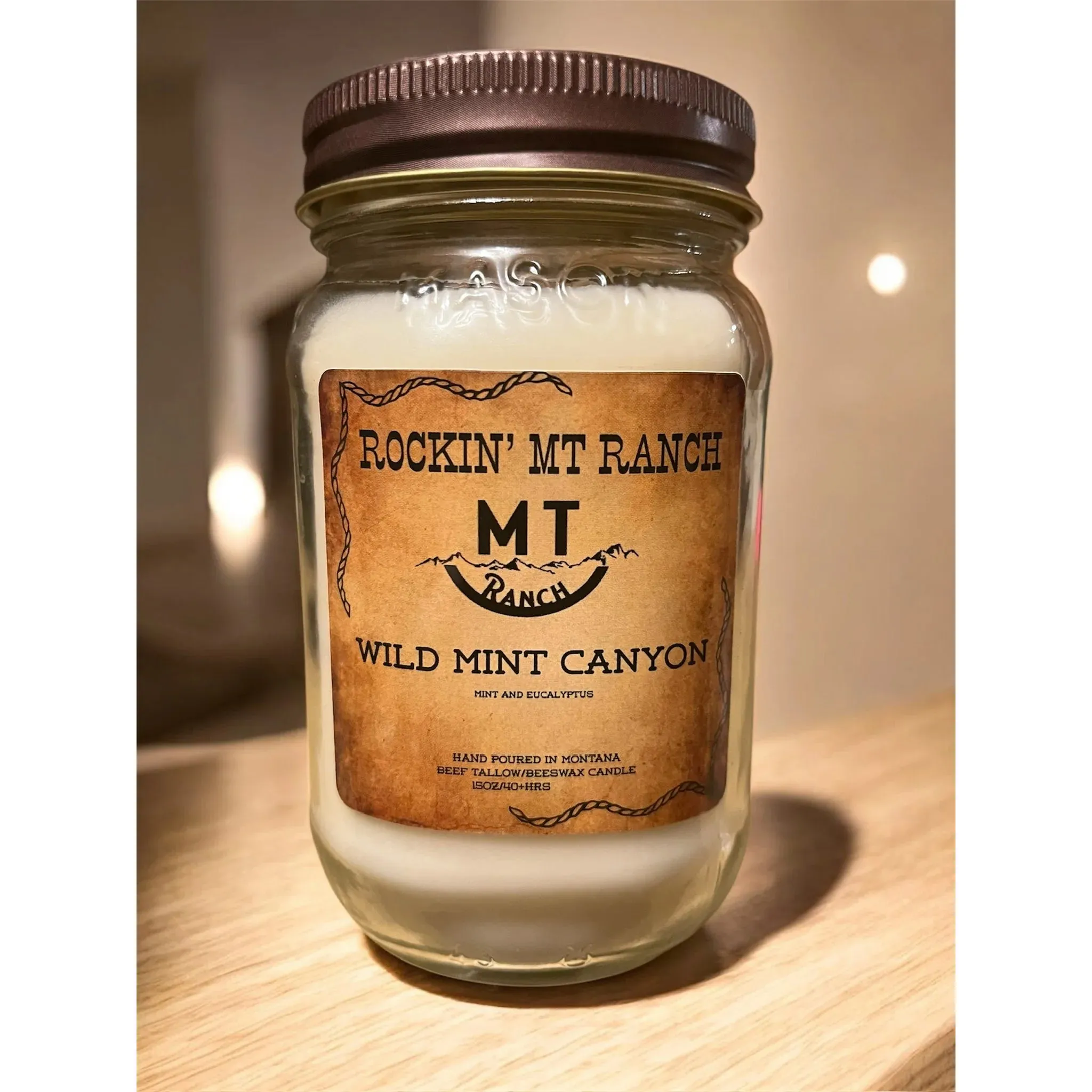 Rockin MT Ranch Tallow Ranch Candle- 16 ounce - Image 3