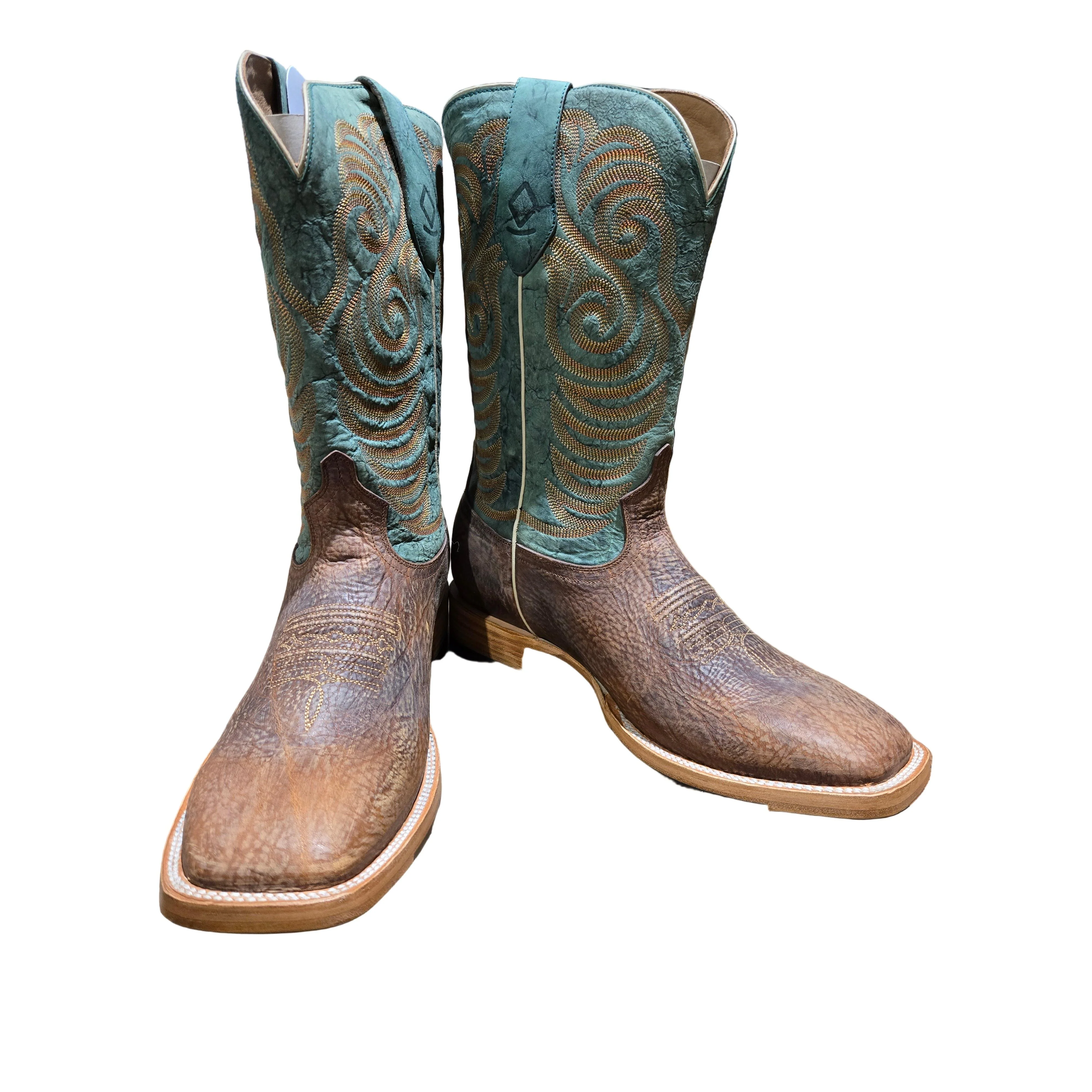 Rocking Diamond Brand Men's Shoulder BSQ Cowboy Boots - Tan