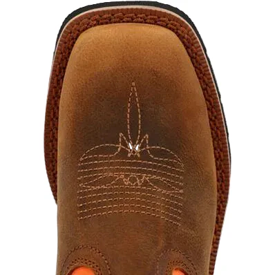 Rocky Big Youth 8" Monocrepe Western Boot - Brown/Orange - Image 5