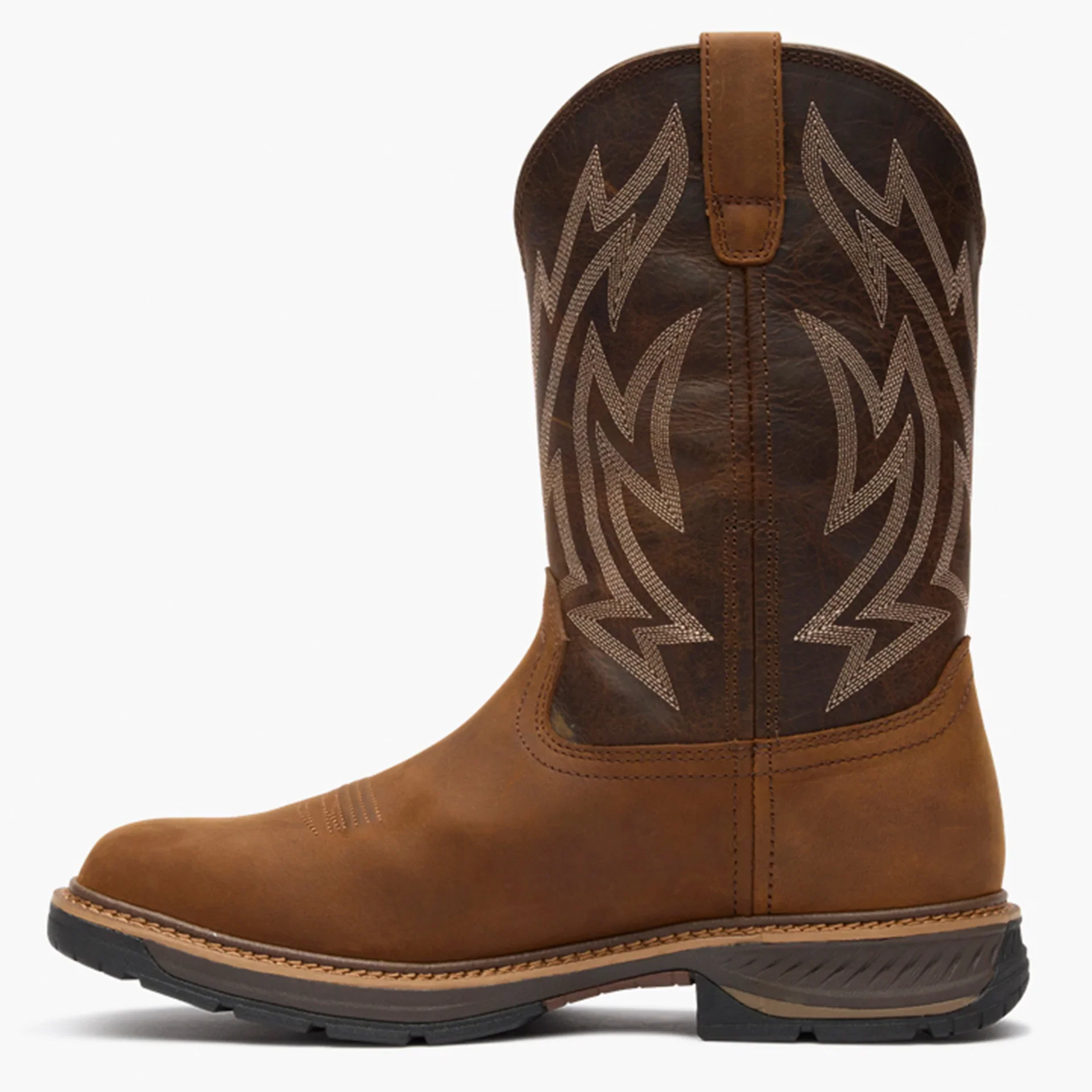 Rocky Men's 11" Ride Lte Waterproof Western Boot - Brown - Image 4