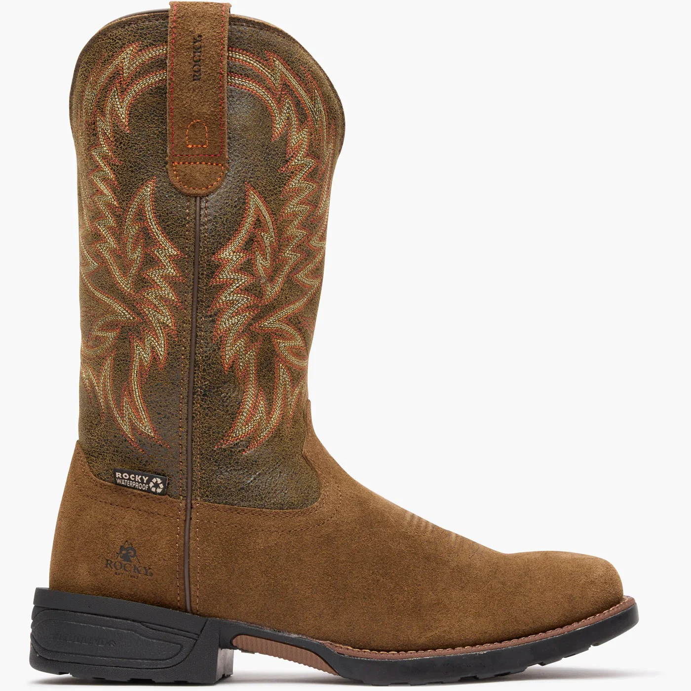 Rocky Monocrepe Men's 12" Waterproof Western Boot - Tabacco - Image 2