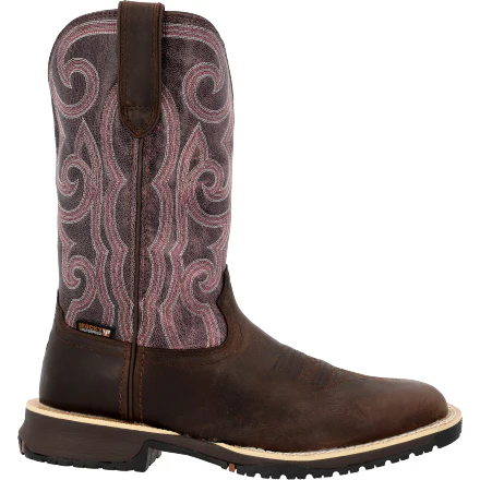 Rocky Women's 11" Waterproof Western Boots - Rosemary - Image 4