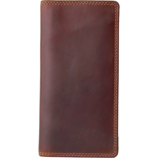 Rugged Earth Men's Leather Fold Over Wallet - Brown