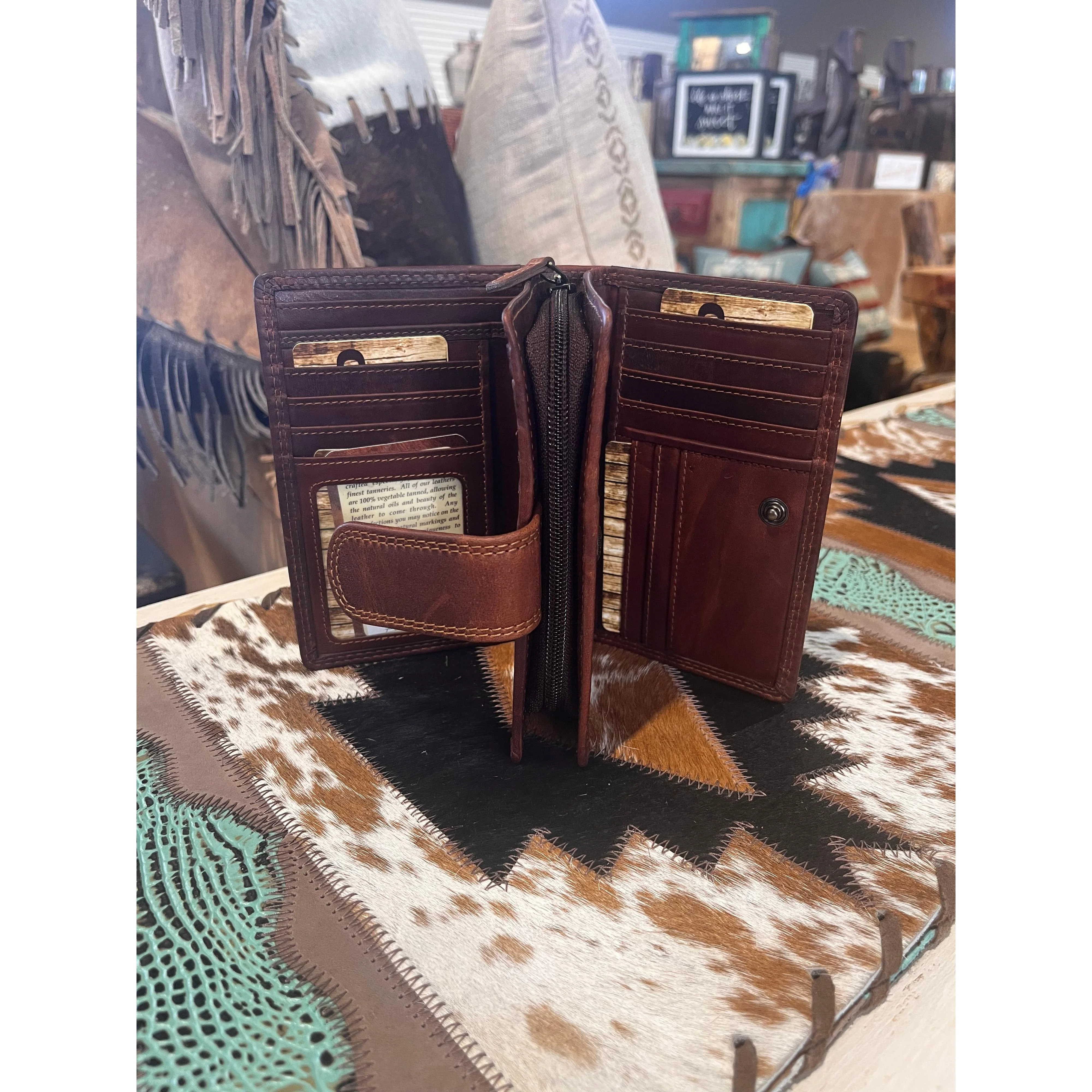 Rugged Earth Leather Wallet - Image 2