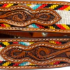 Rugged Earth Unisex Beaded Belt - Brown - Image 2
