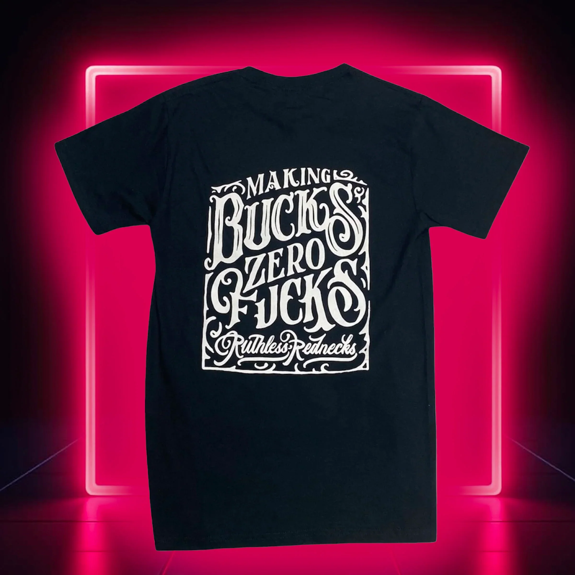 Ruthless Rednecks MBZF Whiskey Short Sleeve Tee Shirt - Black