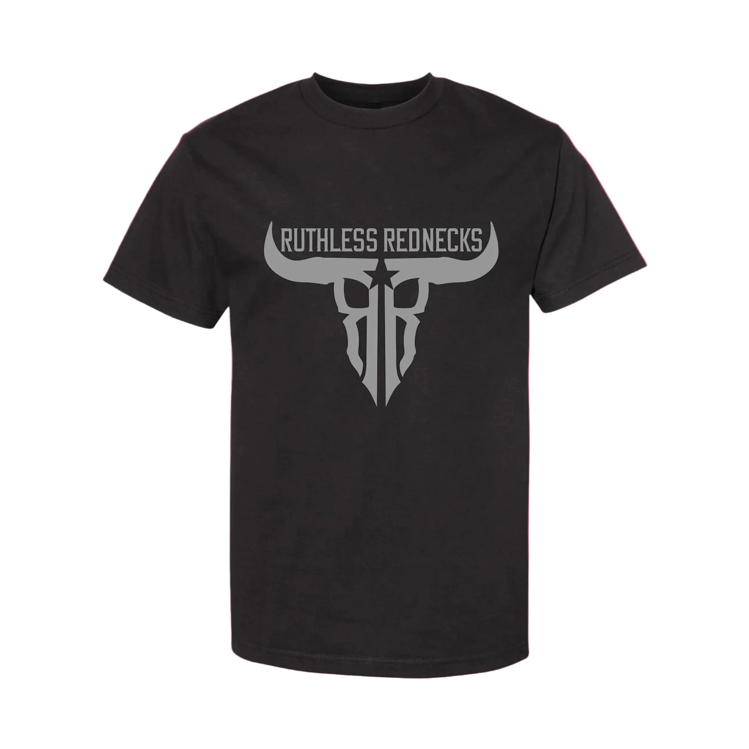 Ruthless Rednecks Raw Talent Short Sleeve Tee Shirt - Black/Silver