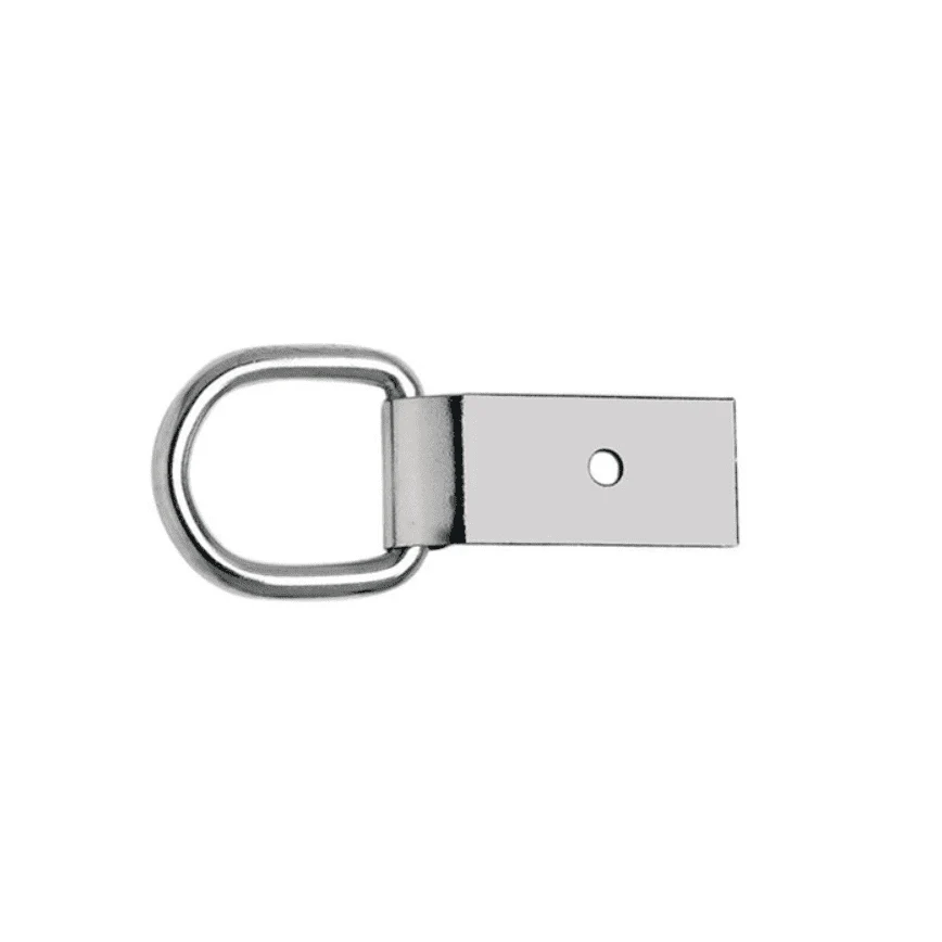 Saddle D-Ring with Clip- 1"