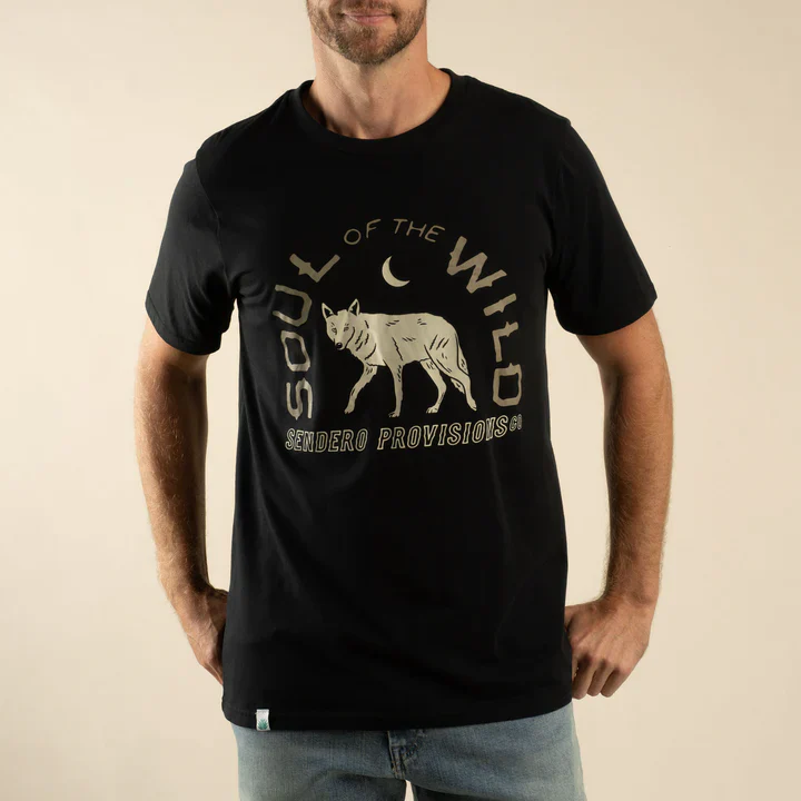 Sendero Unisex Solitario Short Sleeve Tee Shirt - Black - Image 2