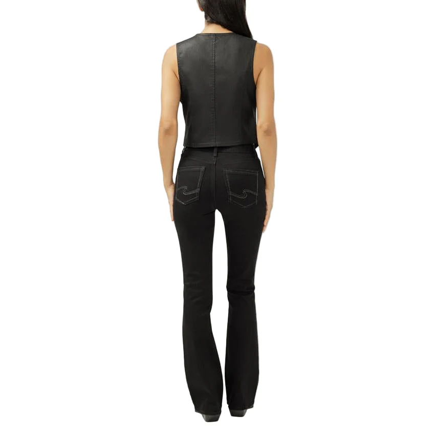 Silver Women's Avery High Rise Bootcut Jean- Black - Image 2