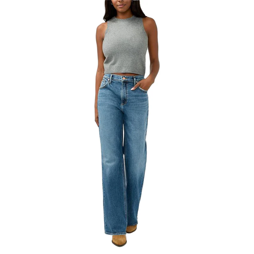 Silver Women's Baggy Midrise Bootcut Jeans - Acoustic